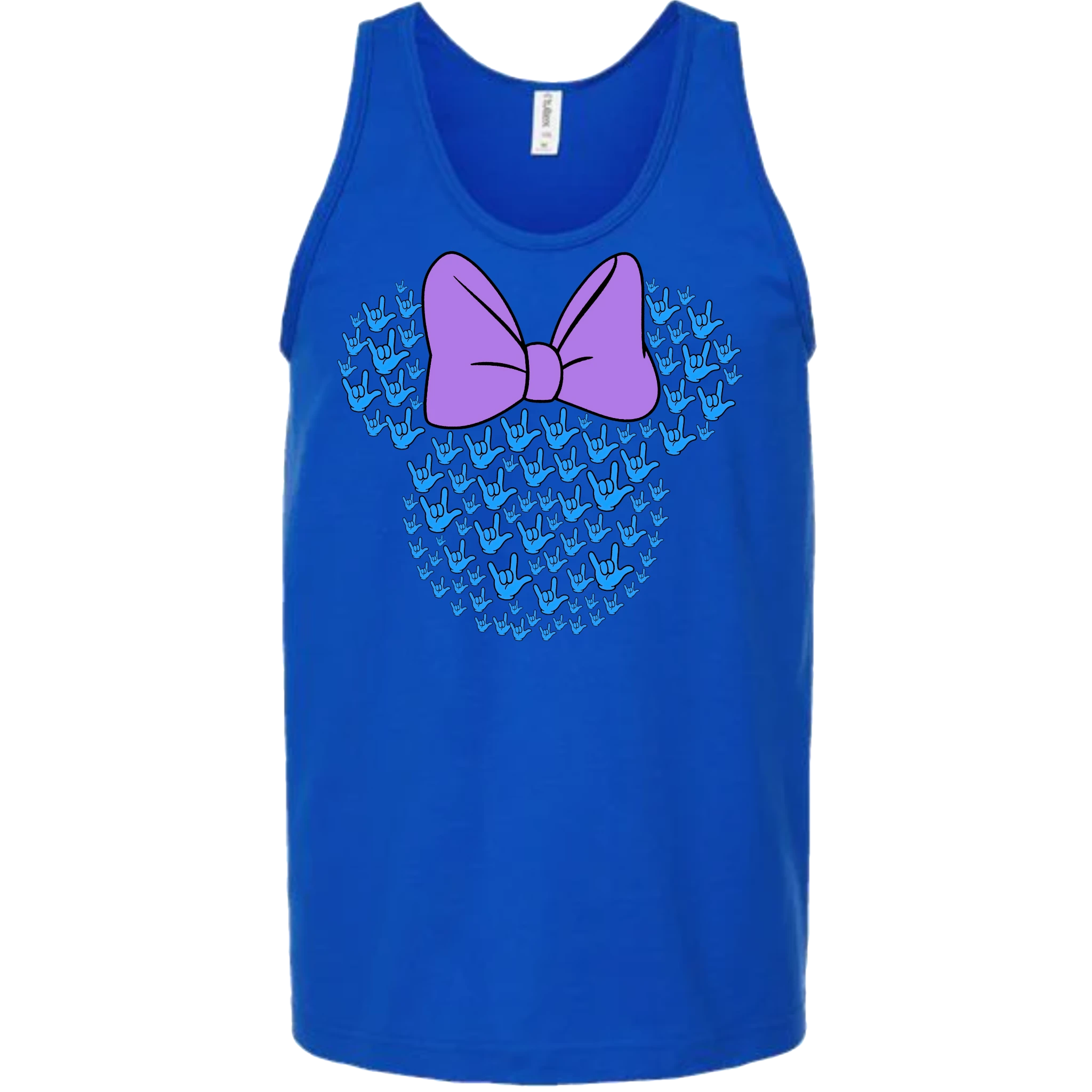 ASL Disney Silhouette Purple/Blue Tank Top (MEN)