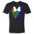 ASL Disney Silhouette White/Rainbow Crew Shirt