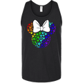 ASL Disney Silhouette White/Rainbow Tank Top (MEN)