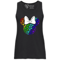 ASL Disney Silhouette White/Rainbow Tank Top (WOMEN)