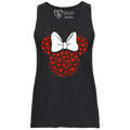 ASL Disney Silhouette White/Red Tank Top (WOMEN)