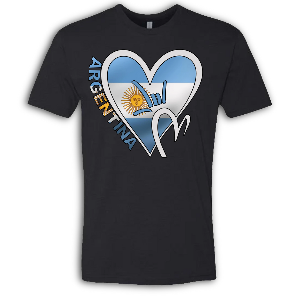Argentina Flag ILY HEART T-Shirt