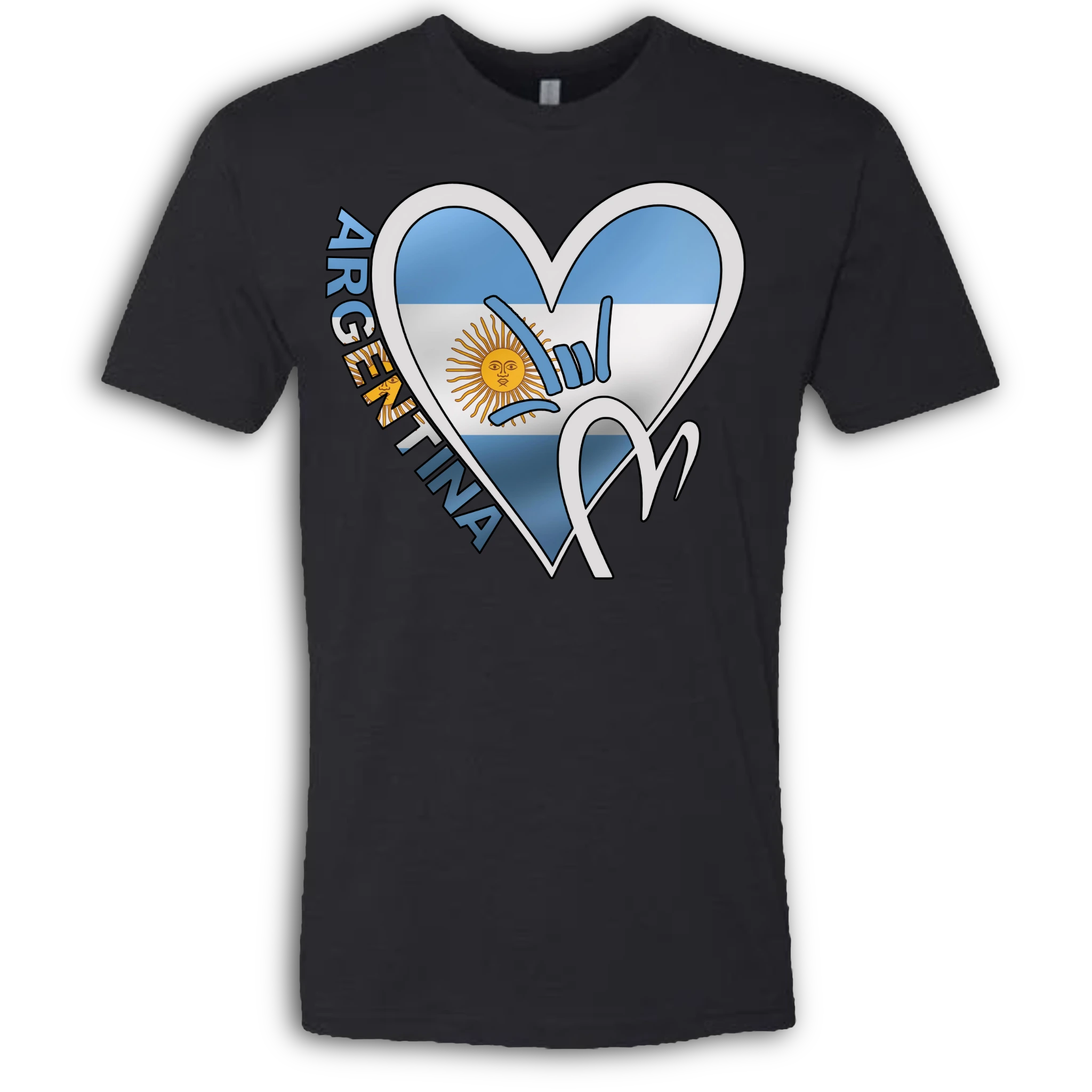 Argentina Flag ILY HEART T-Shirt