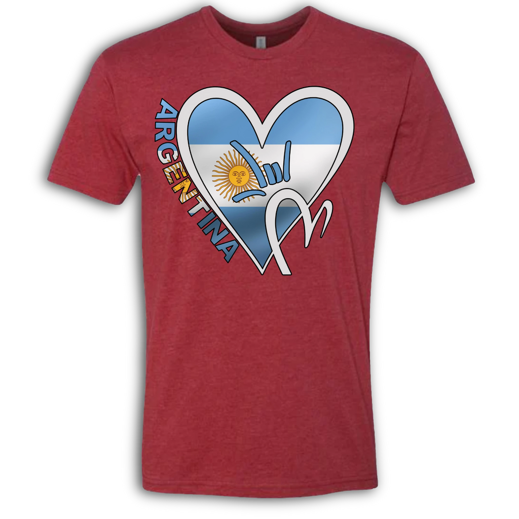 Argentina Flag ILY HEART T-Shirt