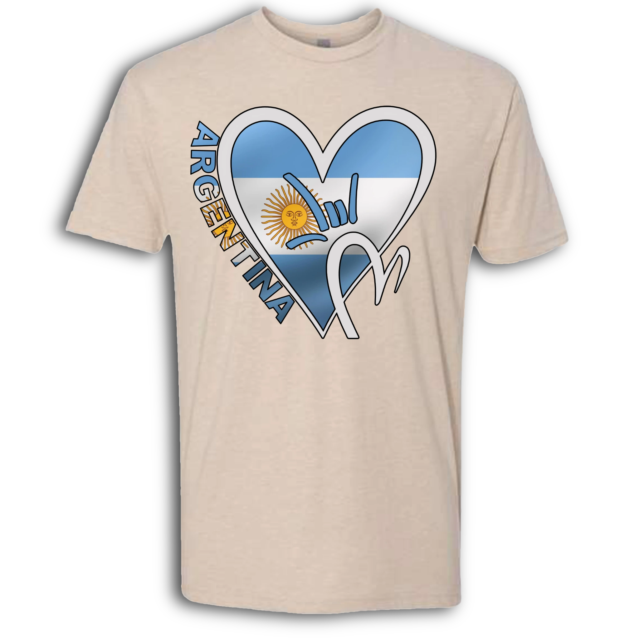 Argentina Flag ILY HEART T-Shirt