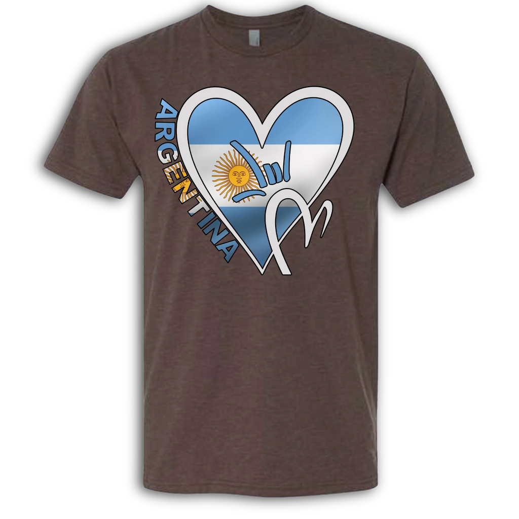 Argentina Flag ILY HEART T-Shirt
