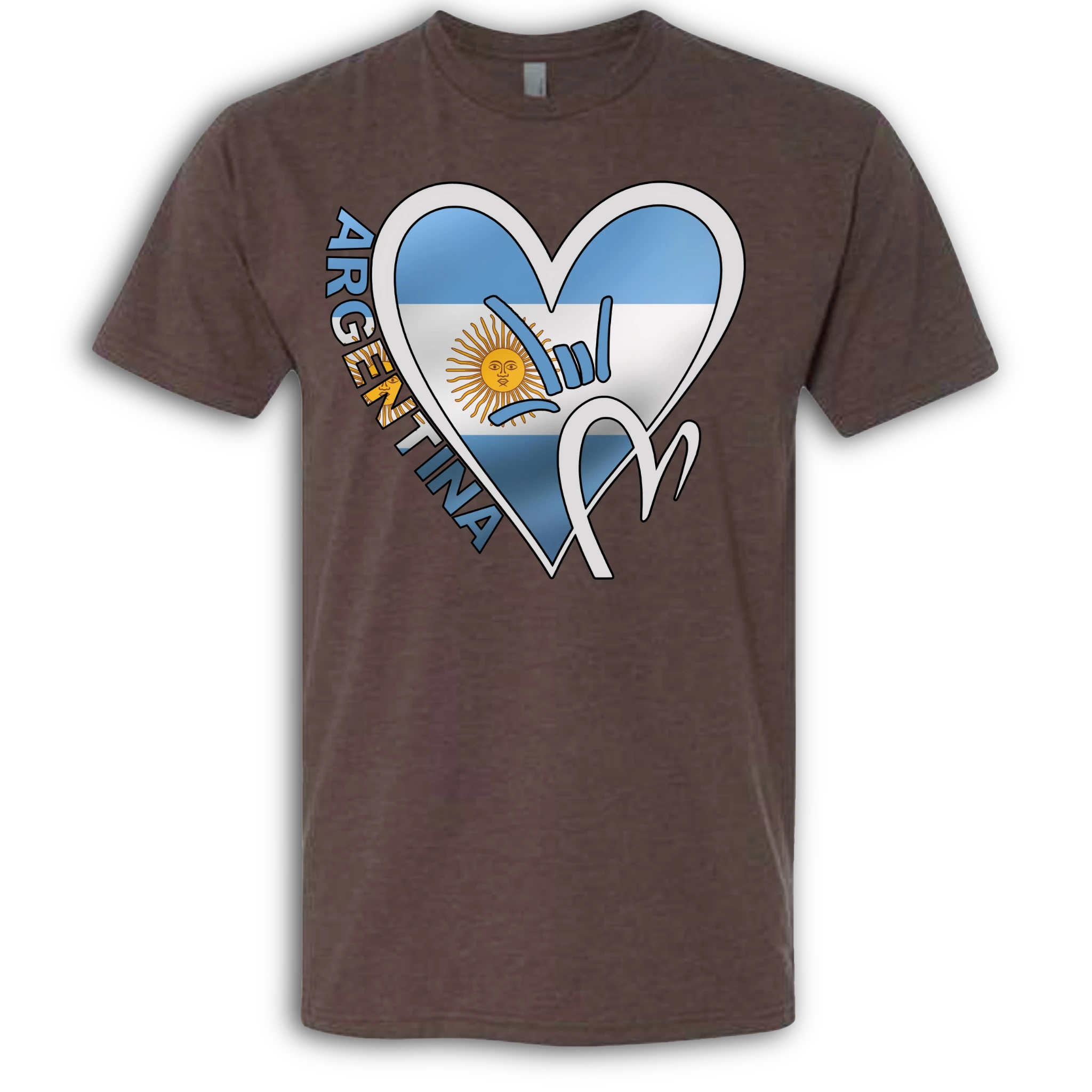 Argentina Flag ILY HEART T-Shirt