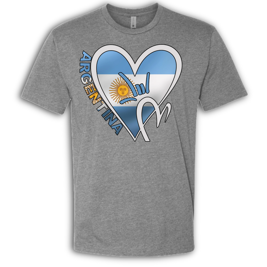 Argentina Flag ILY HEART T-Shirt