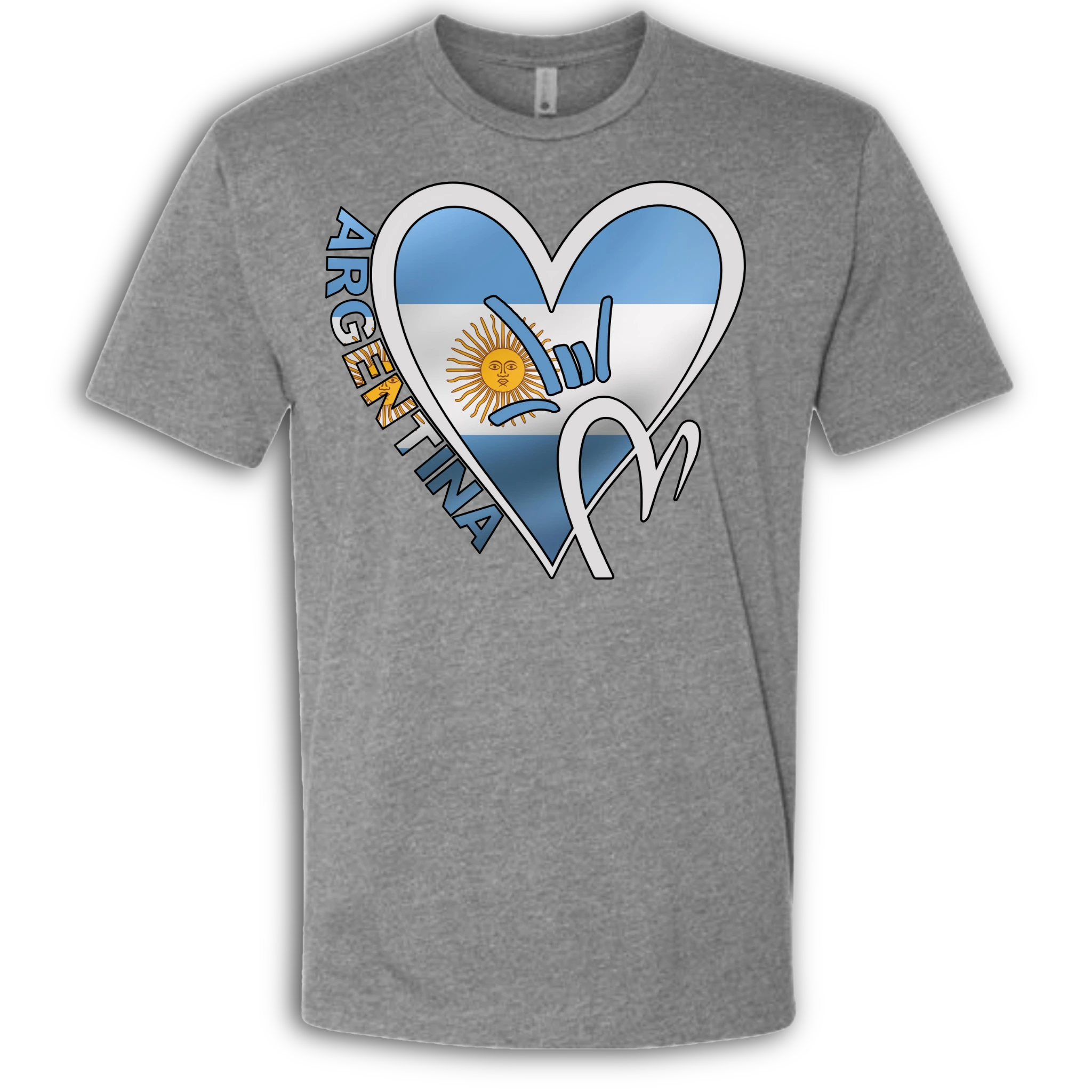 Argentina Flag ILY HEART T-Shirt