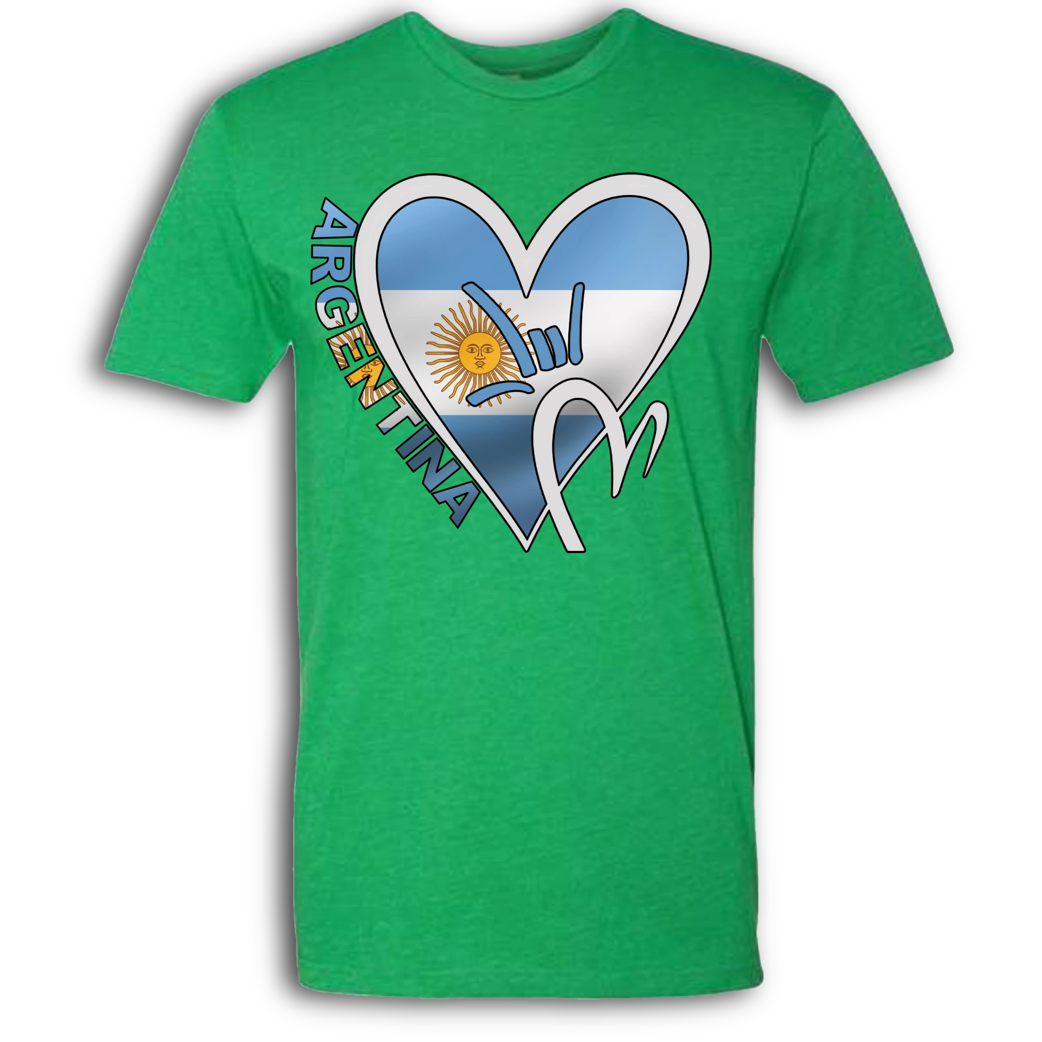 Argentina Flag ILY HEART T-Shirt