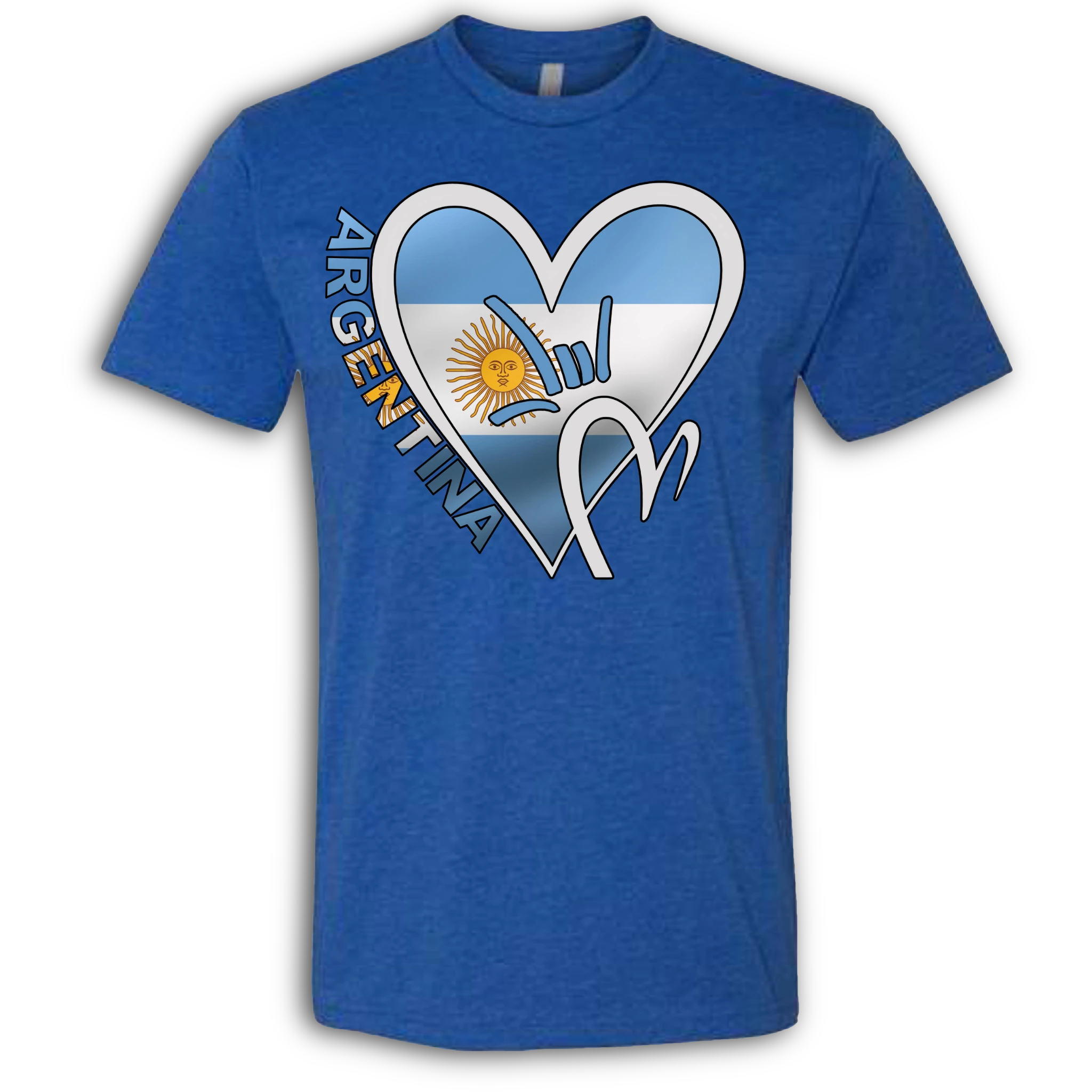 Argentina Flag ILY HEART T-Shirt