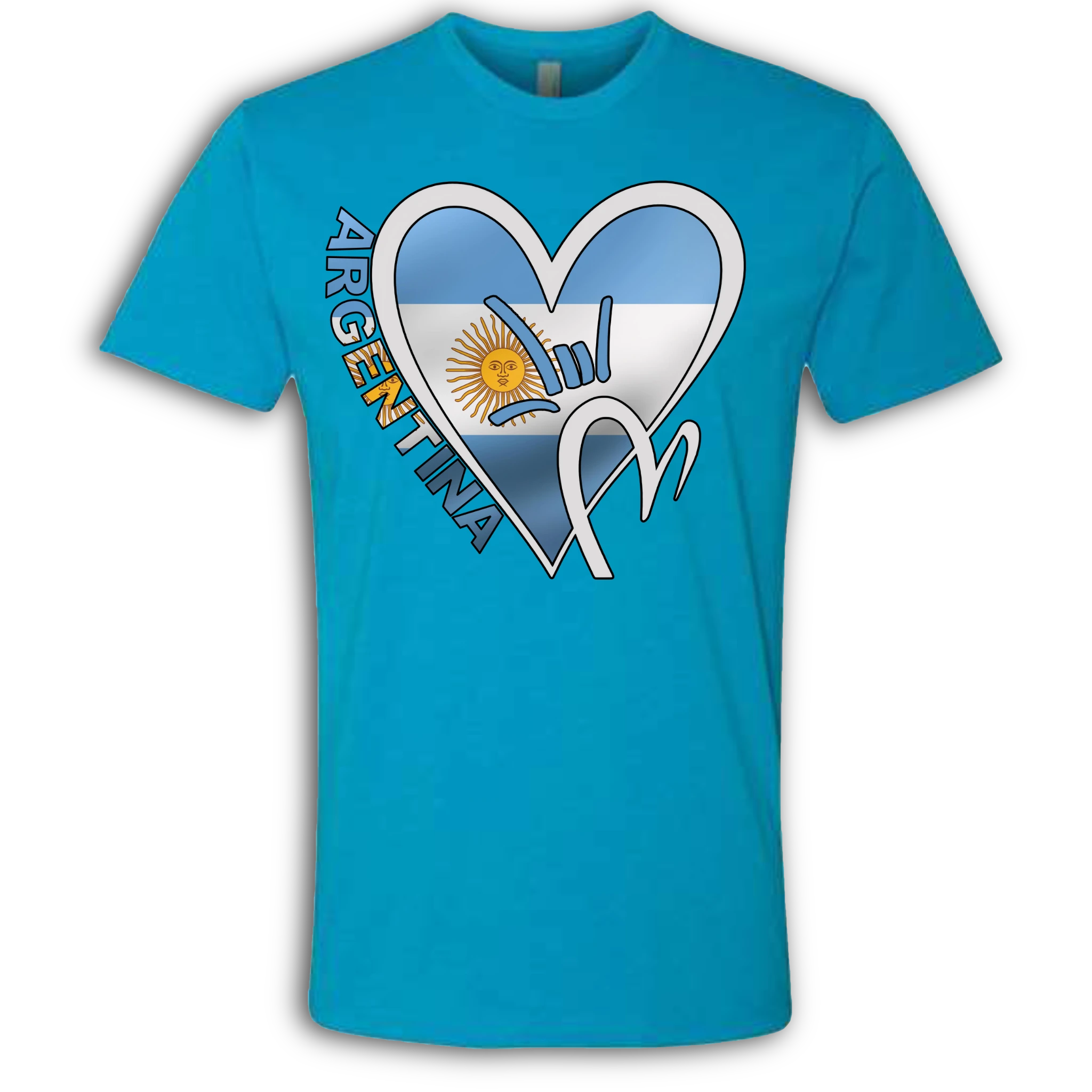 Argentina Flag ILY HEART T-Shirt