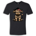 Highland Cow baby with Earring Colored T-Shirt