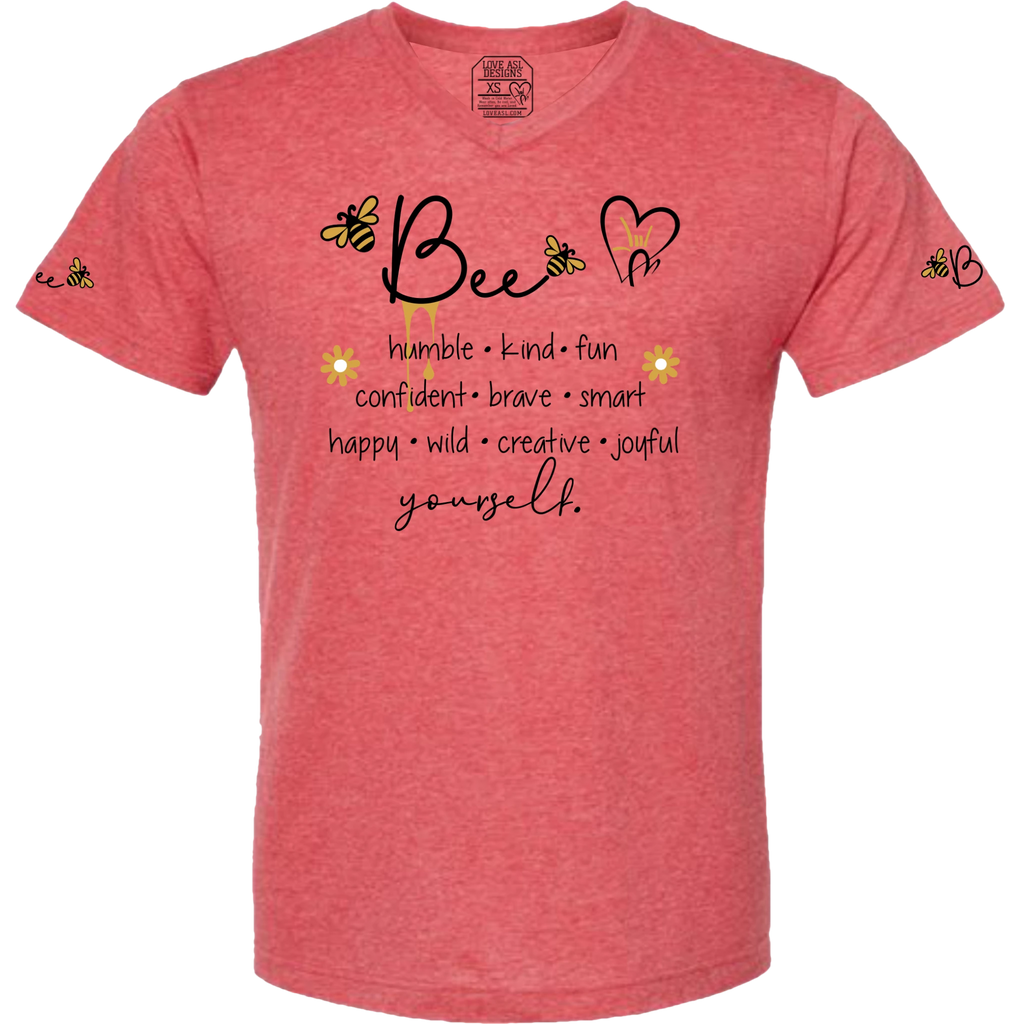 Bee Yourself V-Neck T-Shirt (MEN)
