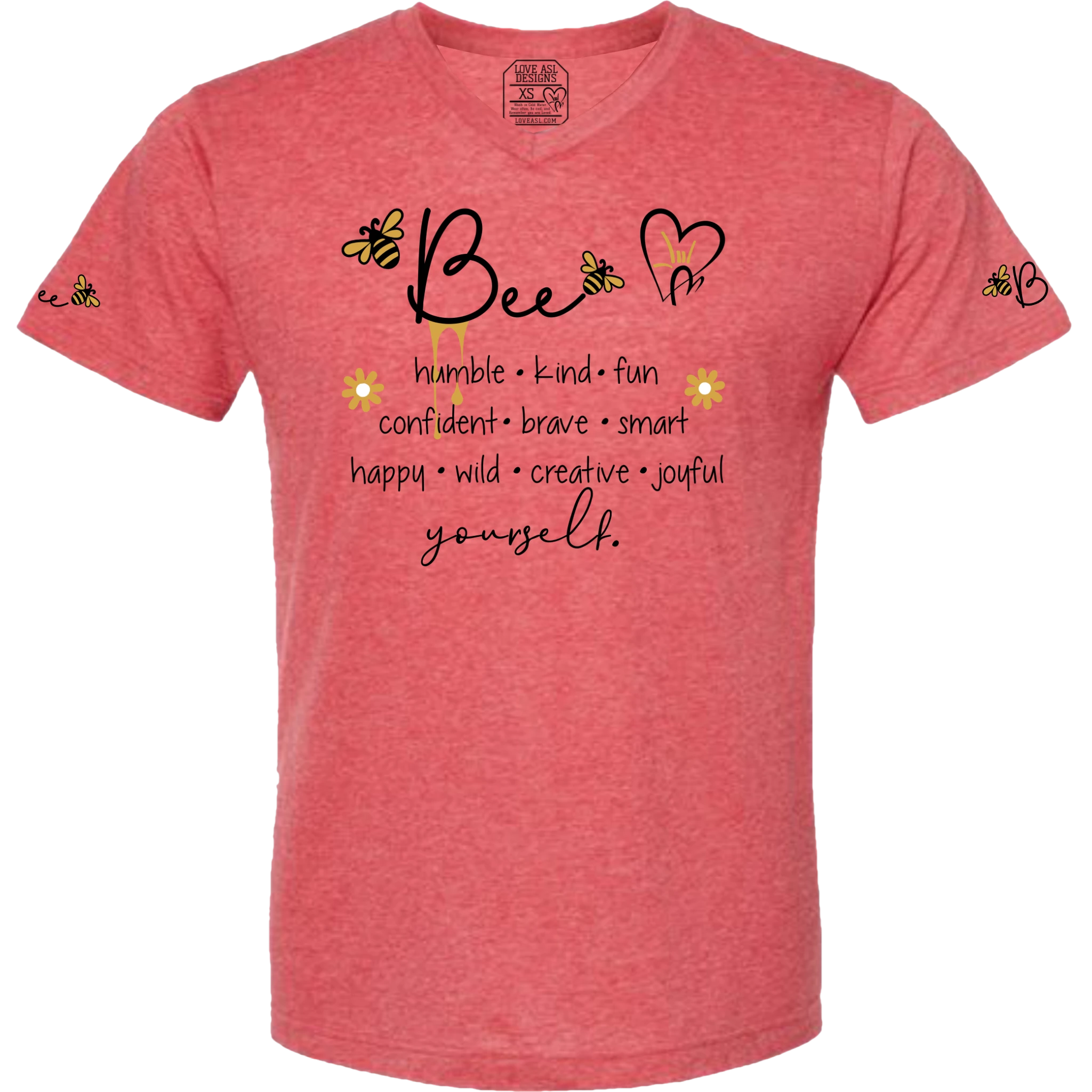 Bee Yourself V-Neck T-Shirt (MEN)