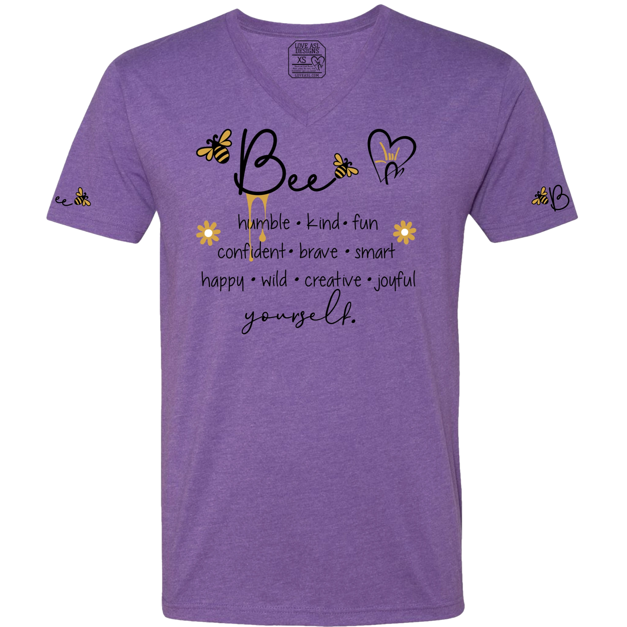 Bee Yourself V-Neck T-Shirt (MEN)