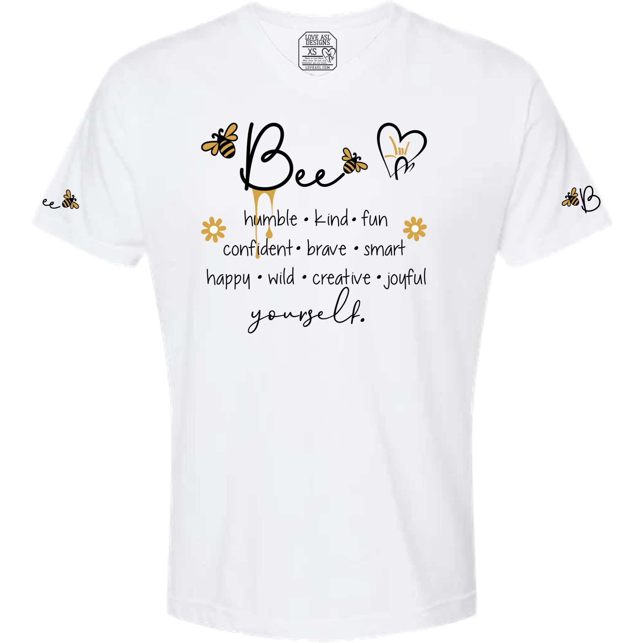 Bee Yourself V-Neck T-Shirt (MEN)