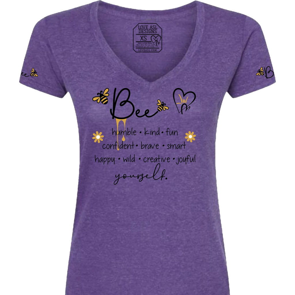 Bee Yourself V-Neck T-Shirt (WOMEN)