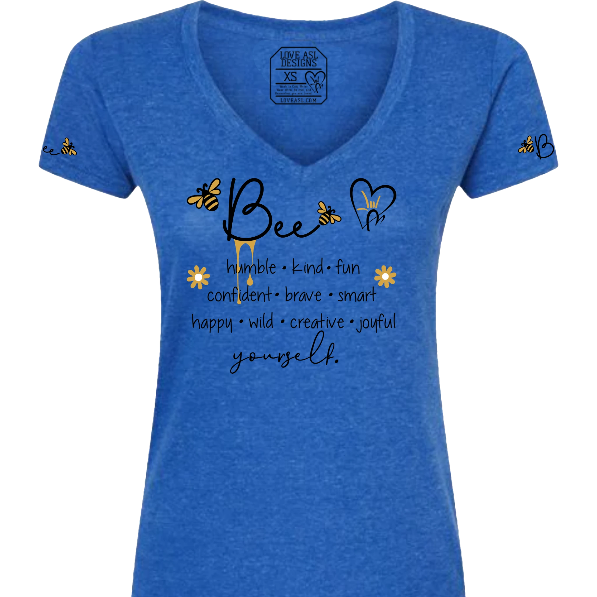 Bee Yourself V-Neck T-Shirt (WOMEN)