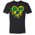 Brazil Flag ILY HEART T-Shirt
