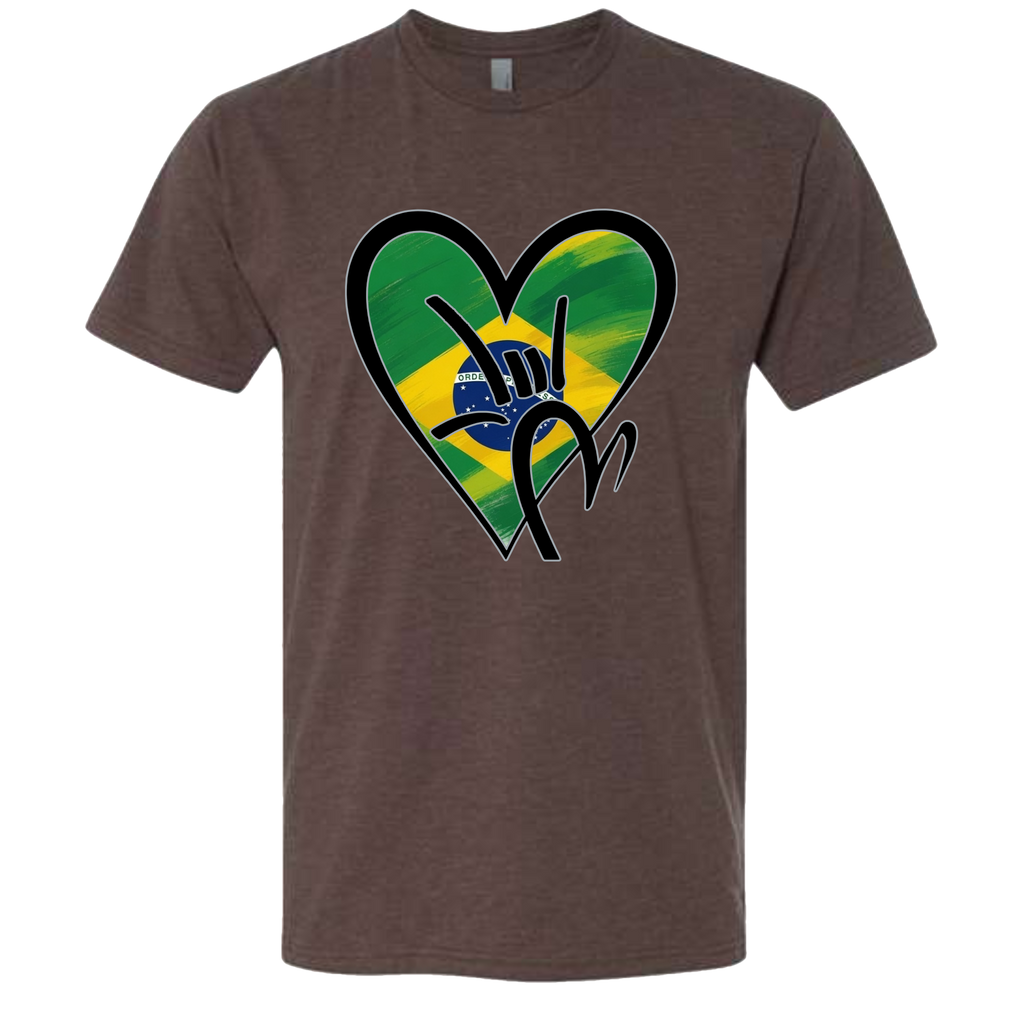 Brazil Flag ILY HEART T-Shirt