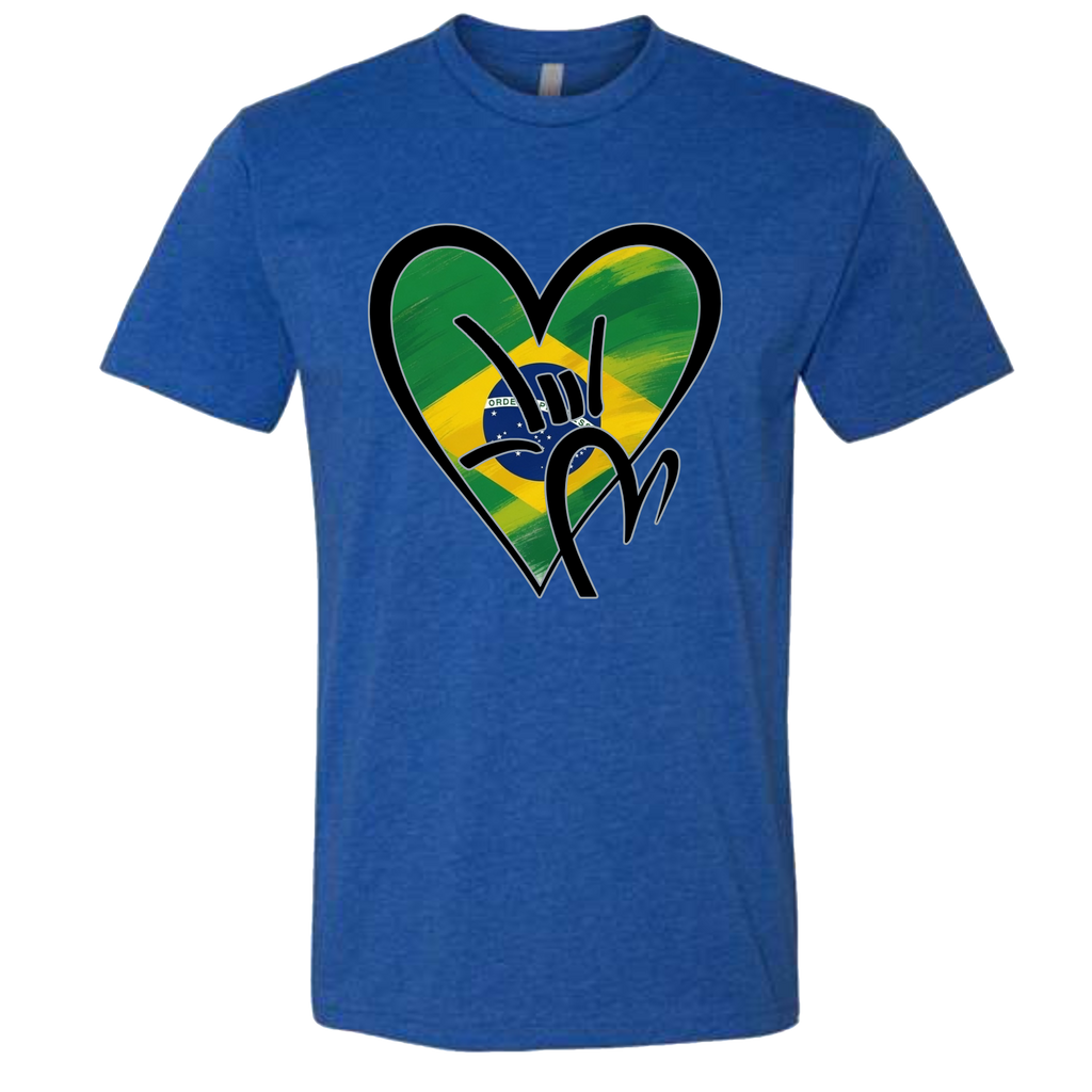Brazil Flag ILY HEART T-Shirt