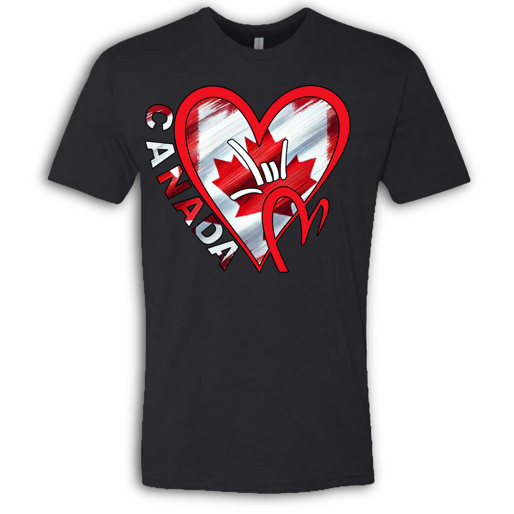 Canada Flag ILY HEART T-Shirt
