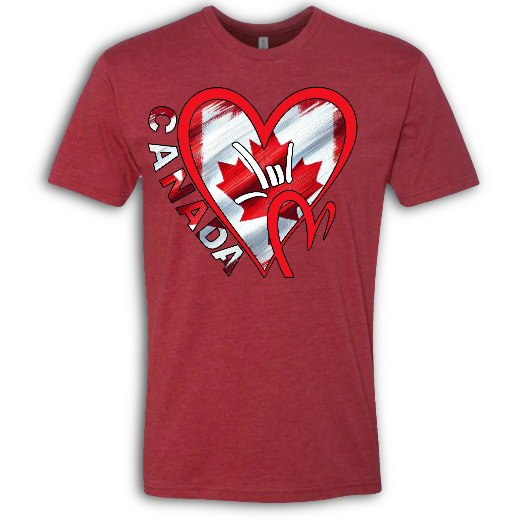 Canada Flag ILY HEART T-Shirt