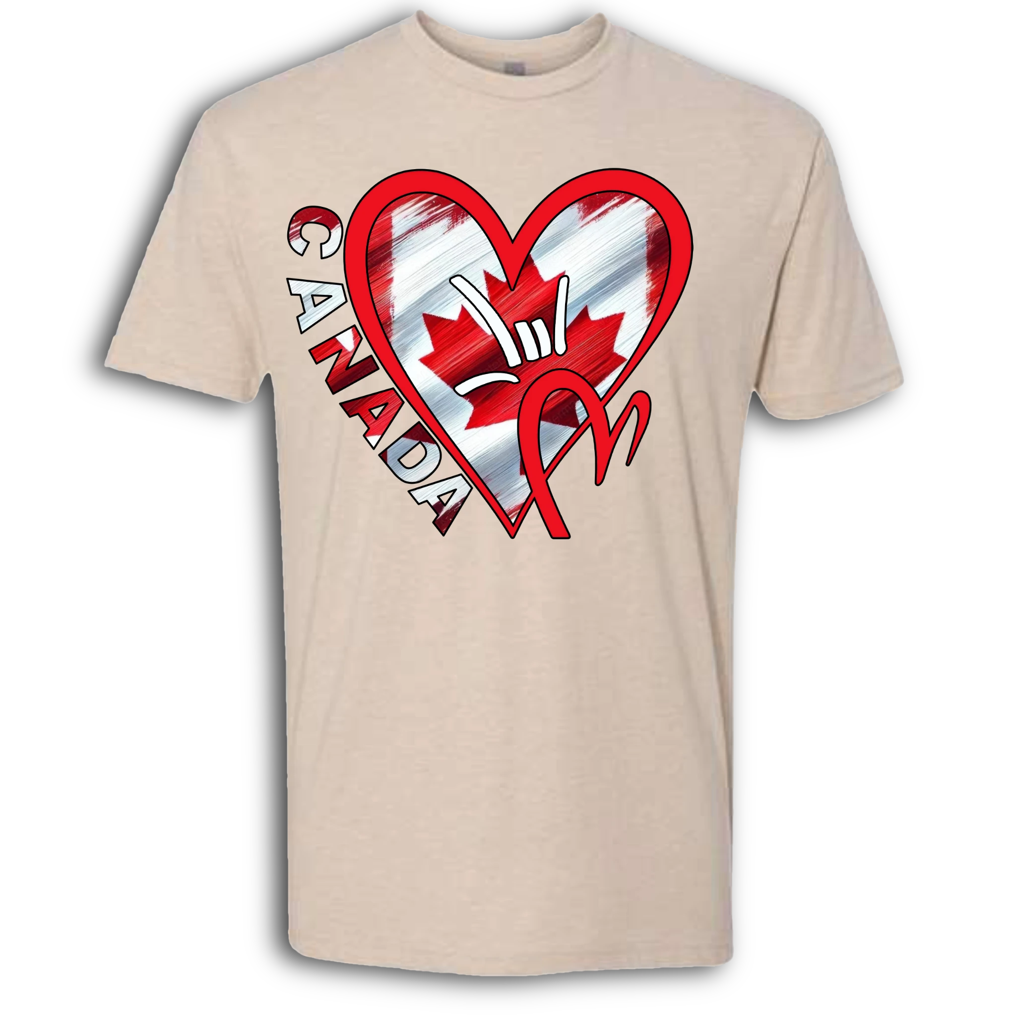 Canada Flag ILY HEART T-Shirt