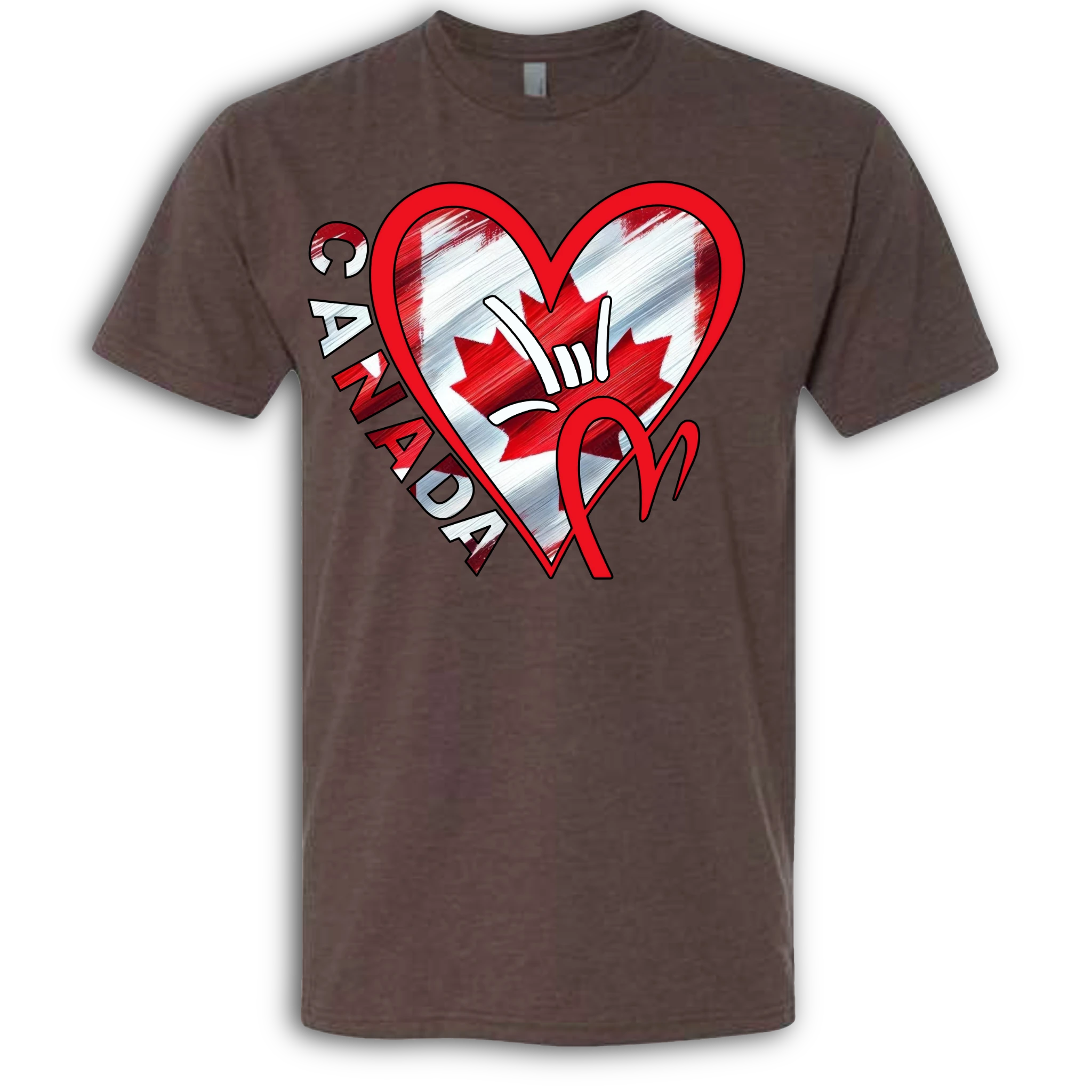 Canada Flag ILY HEART T-Shirt