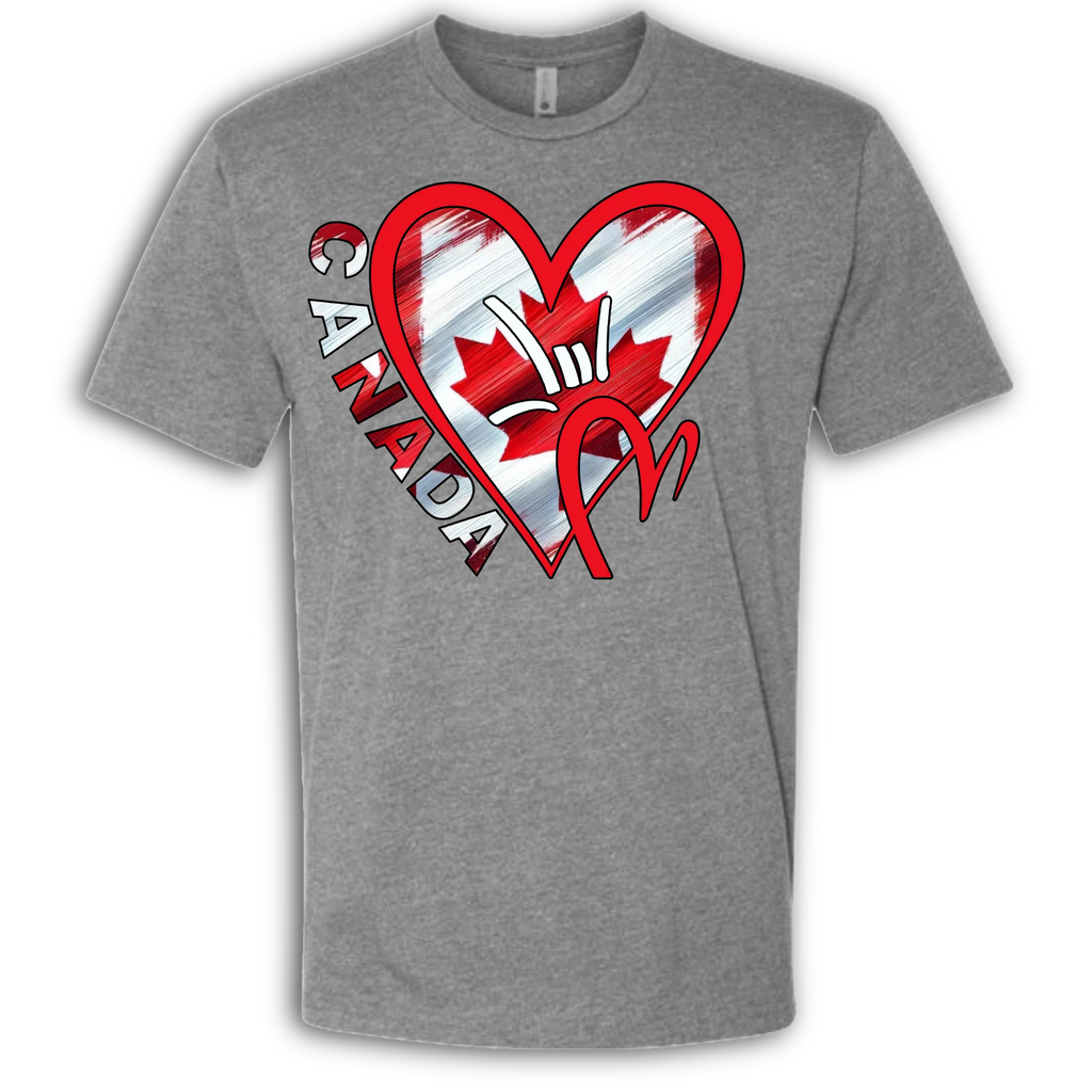 Canada Flag ILY HEART T-Shirt