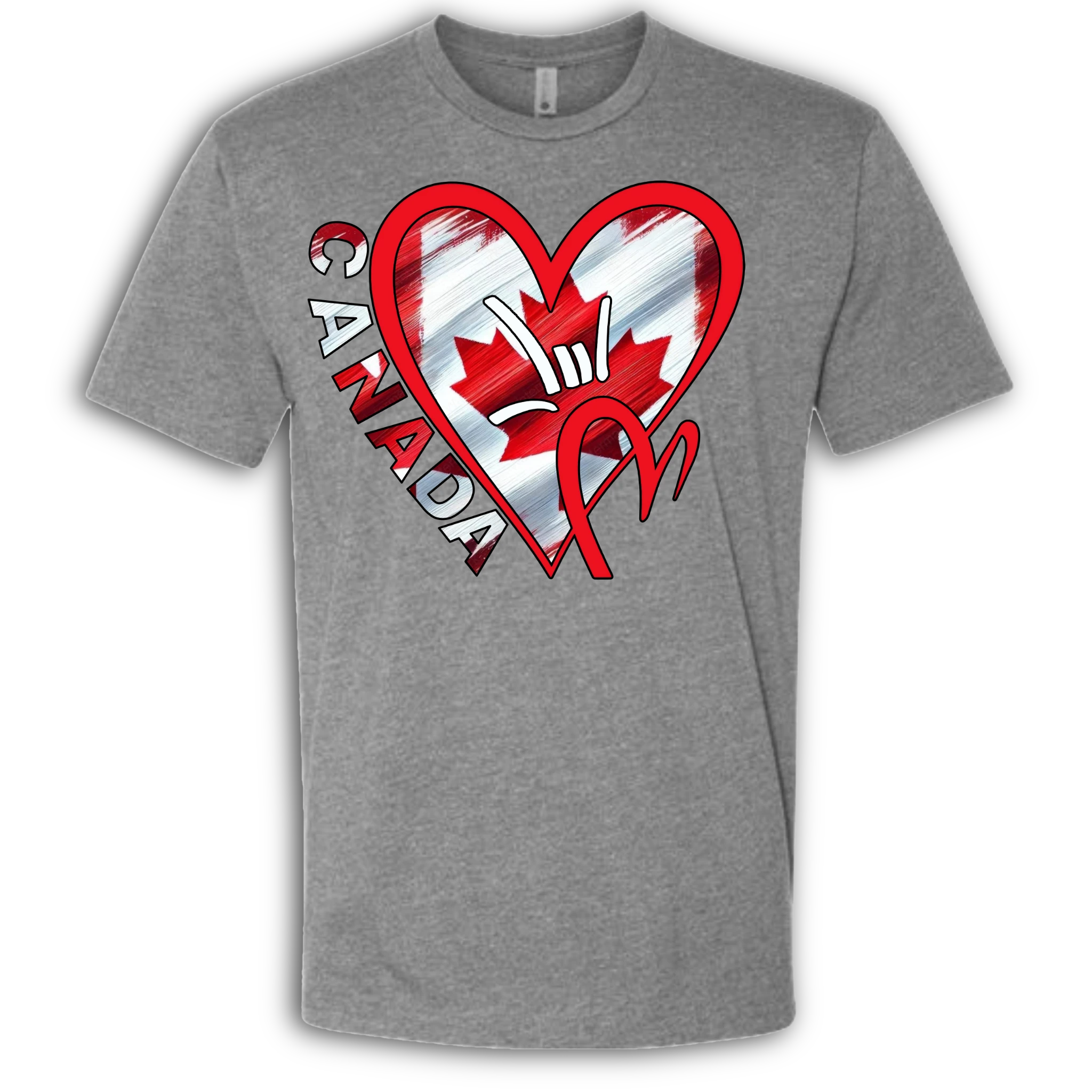 Canada Flag ILY HEART T-Shirt