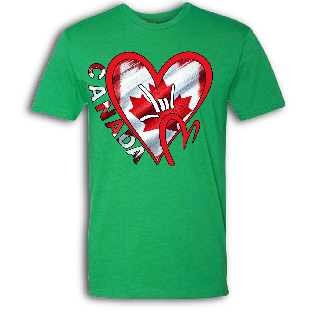 Canada Flag ILY HEART T-Shirt