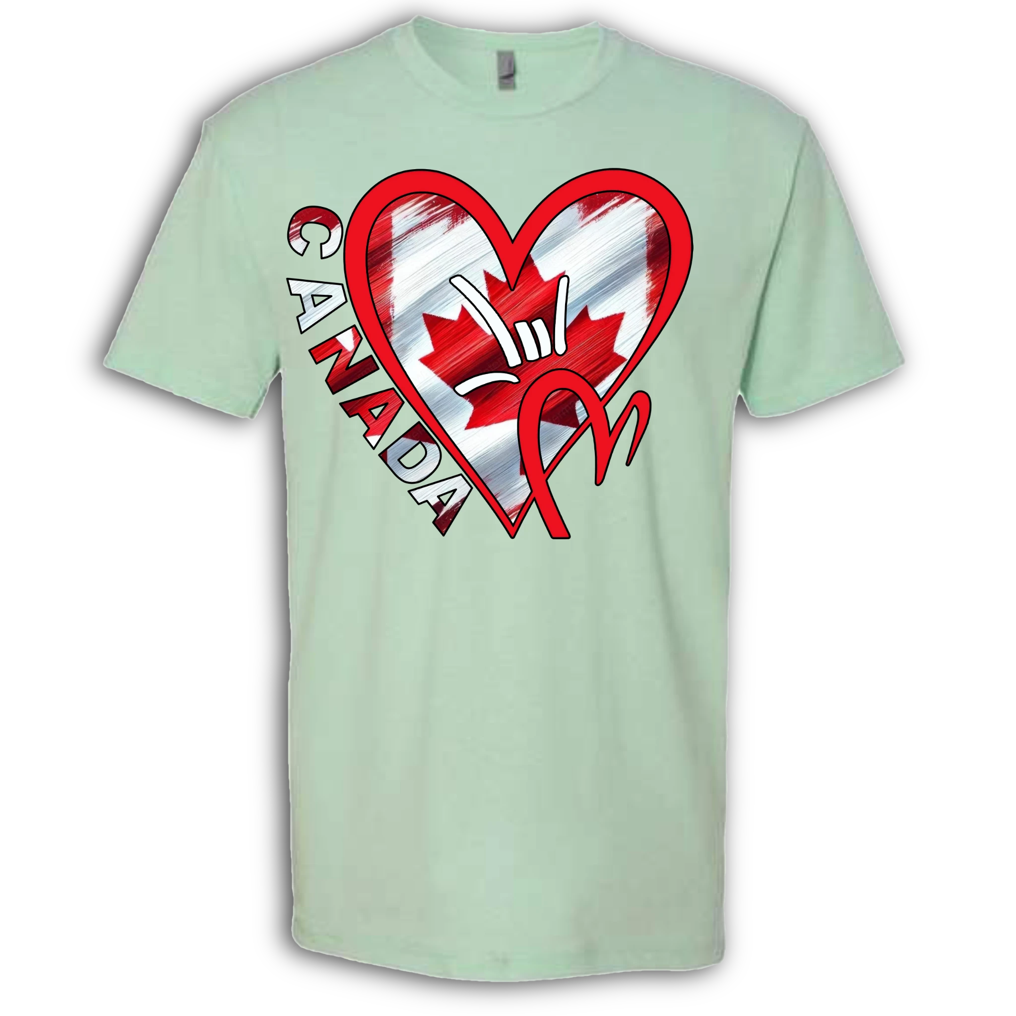 Canada Flag ILY HEART T-Shirt