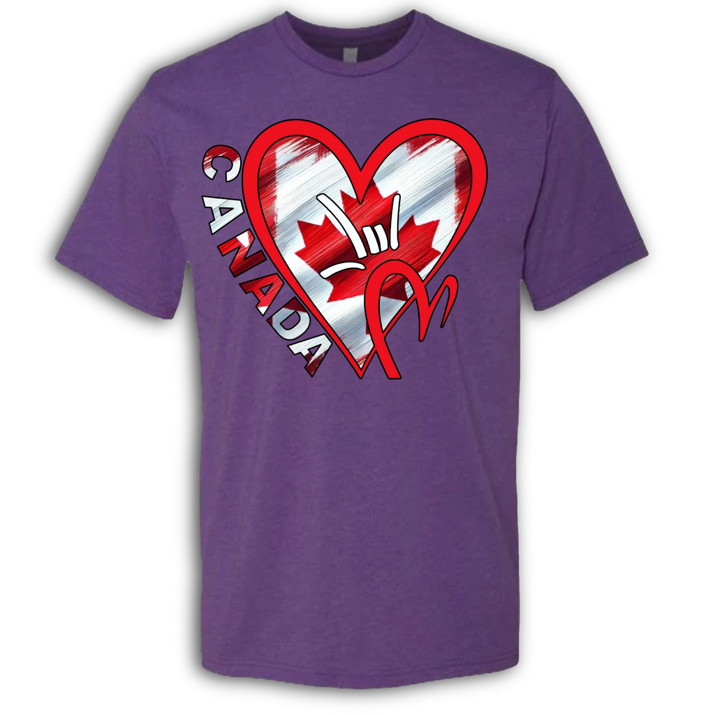 Canada Flag ILY HEART T-Shirt