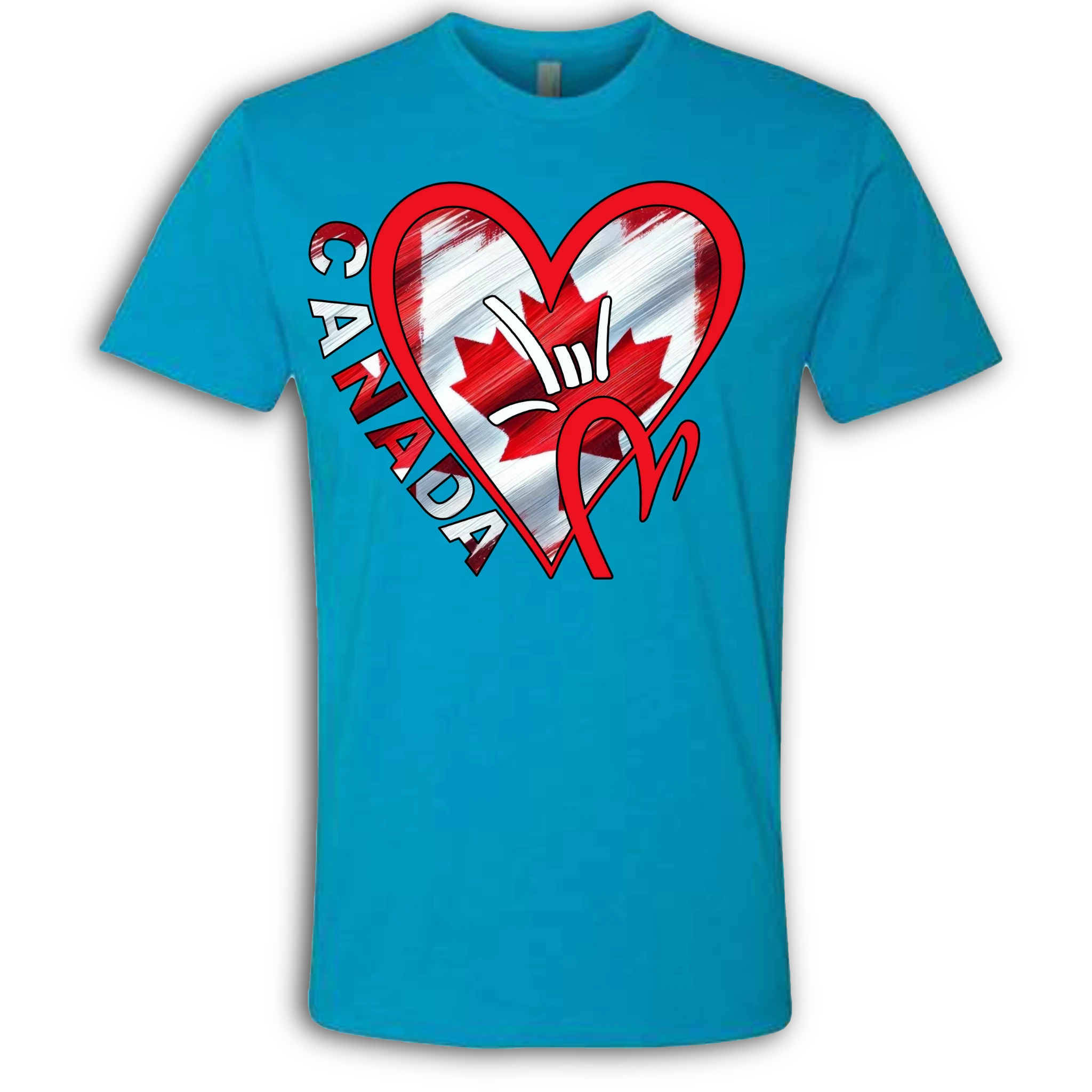 Canada Flag ILY HEART T-Shirt