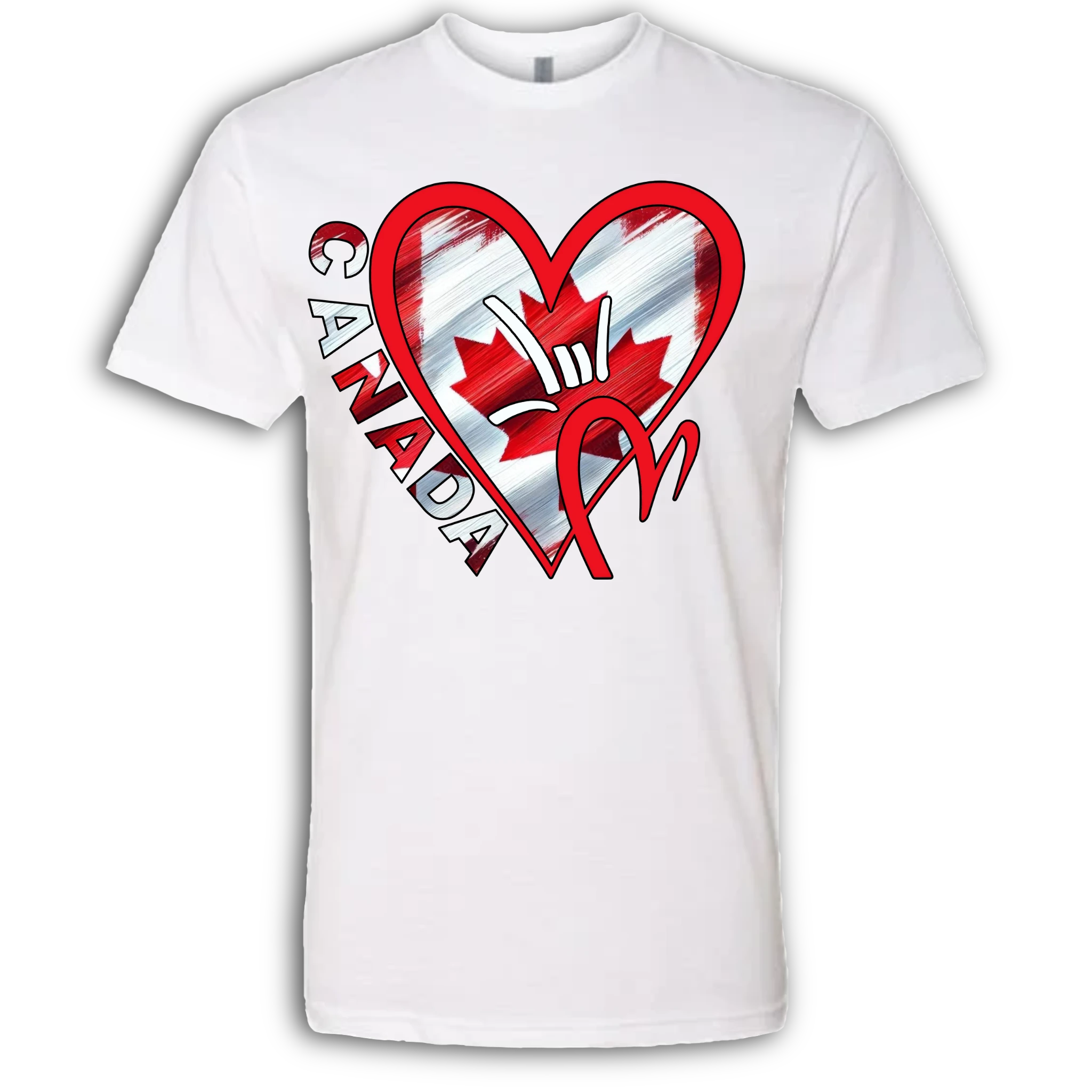 Canada Flag ILY HEART T-Shirt