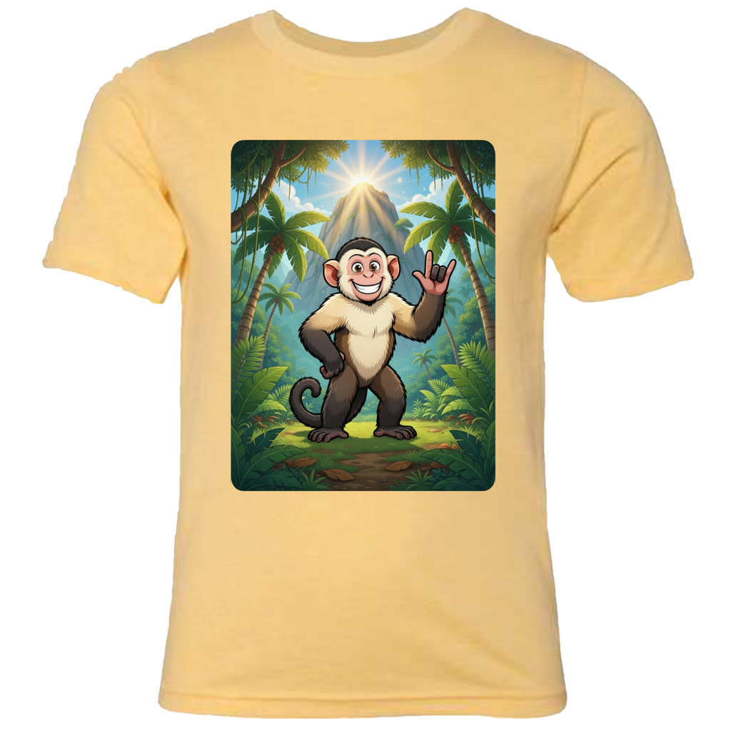 ASL Capuchin Monkey  T-Shirt (Kids Sizes)