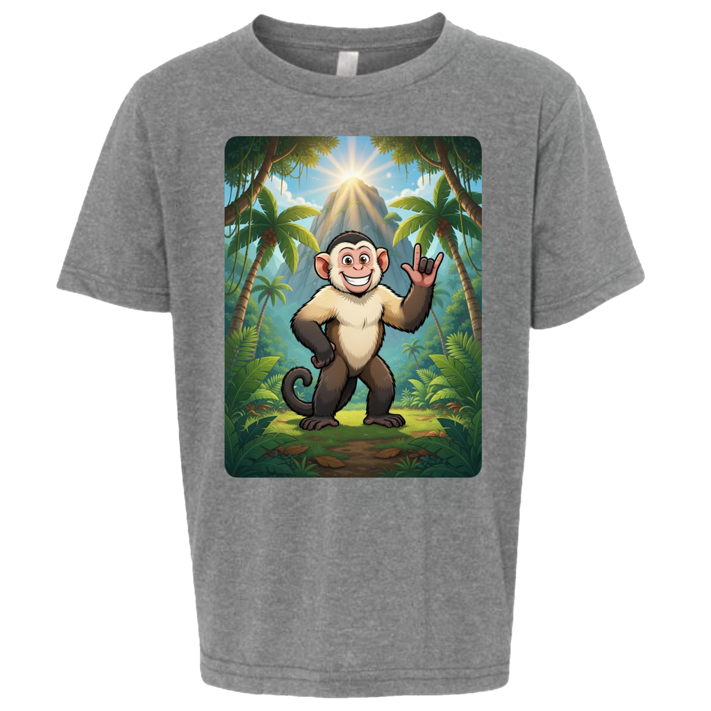 ASL Capuchin Monkey  T-Shirt (Kids Sizes)