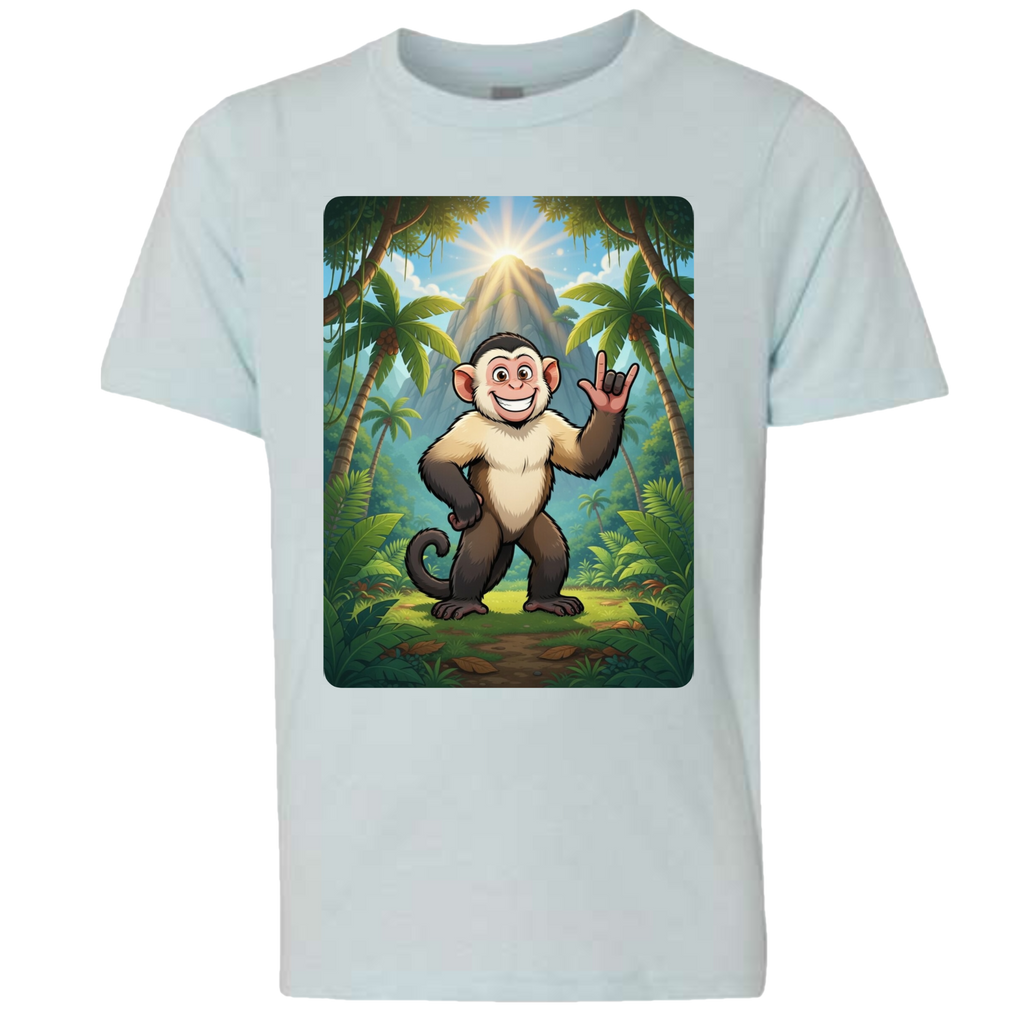 ASL Capuchin Monkey  T-Shirt (Kids Sizes)