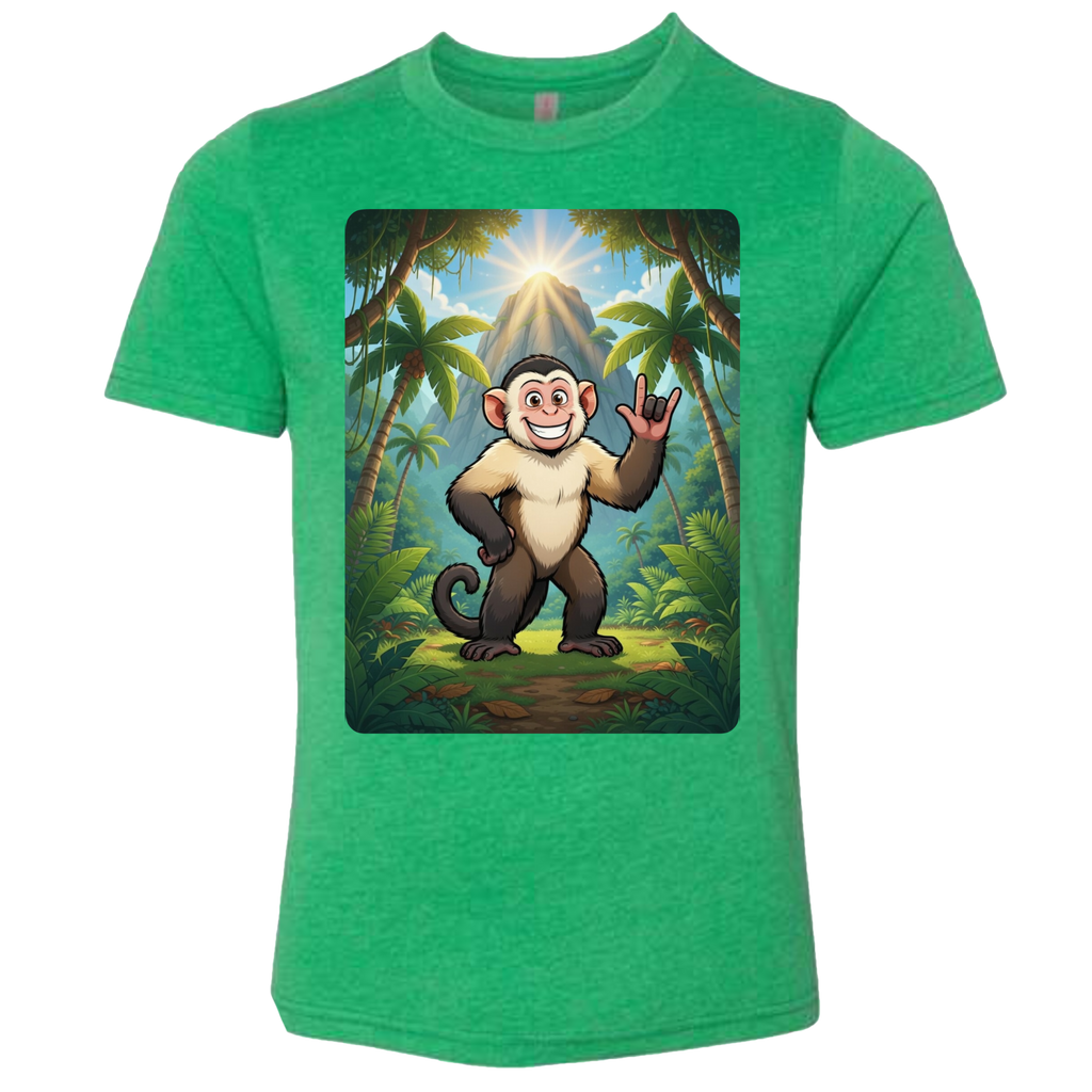 ASL Capuchin Monkey  T-Shirt (Kids Sizes)
