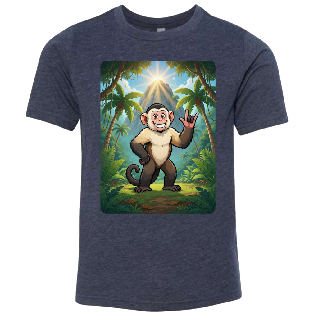 ASL Capuchin Monkey  T-Shirt (Kids Sizes)