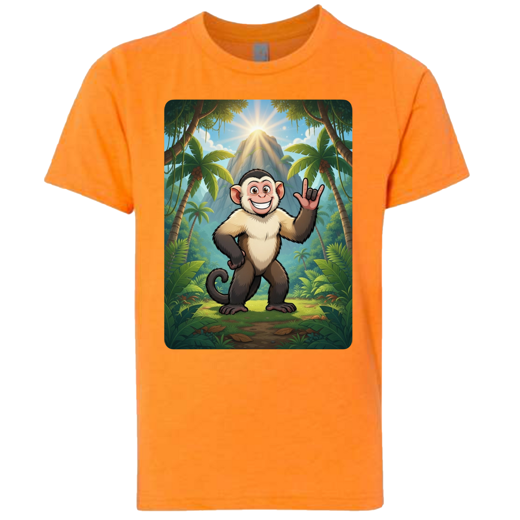 ASL Capuchin Monkey  T-Shirt (Kids Sizes)