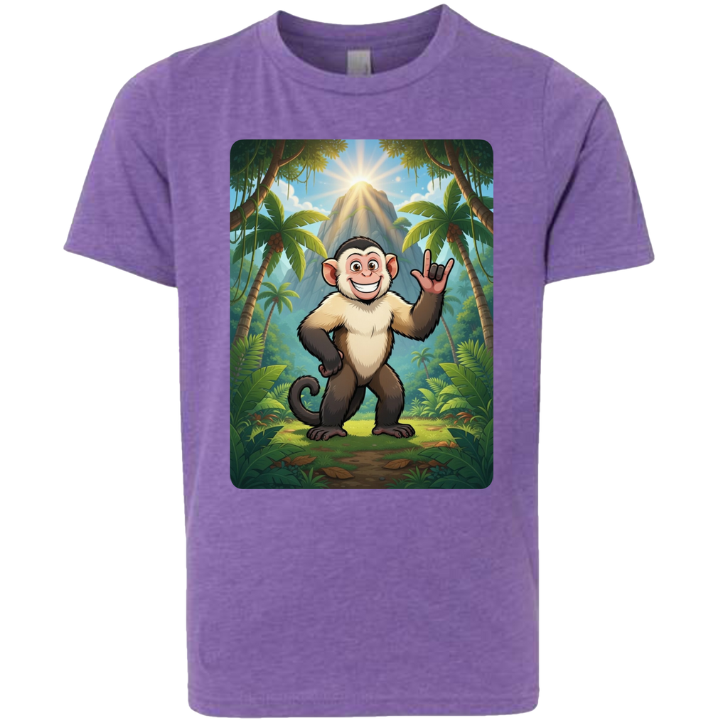 ASL Capuchin Monkey  T-Shirt (Kids Sizes)