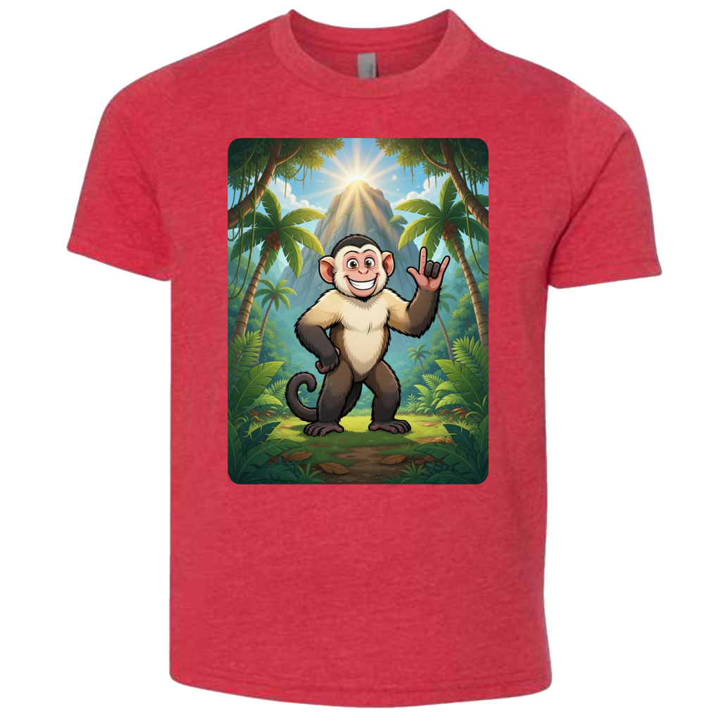 ASL Capuchin Monkey  T-Shirt (Kids Sizes)
