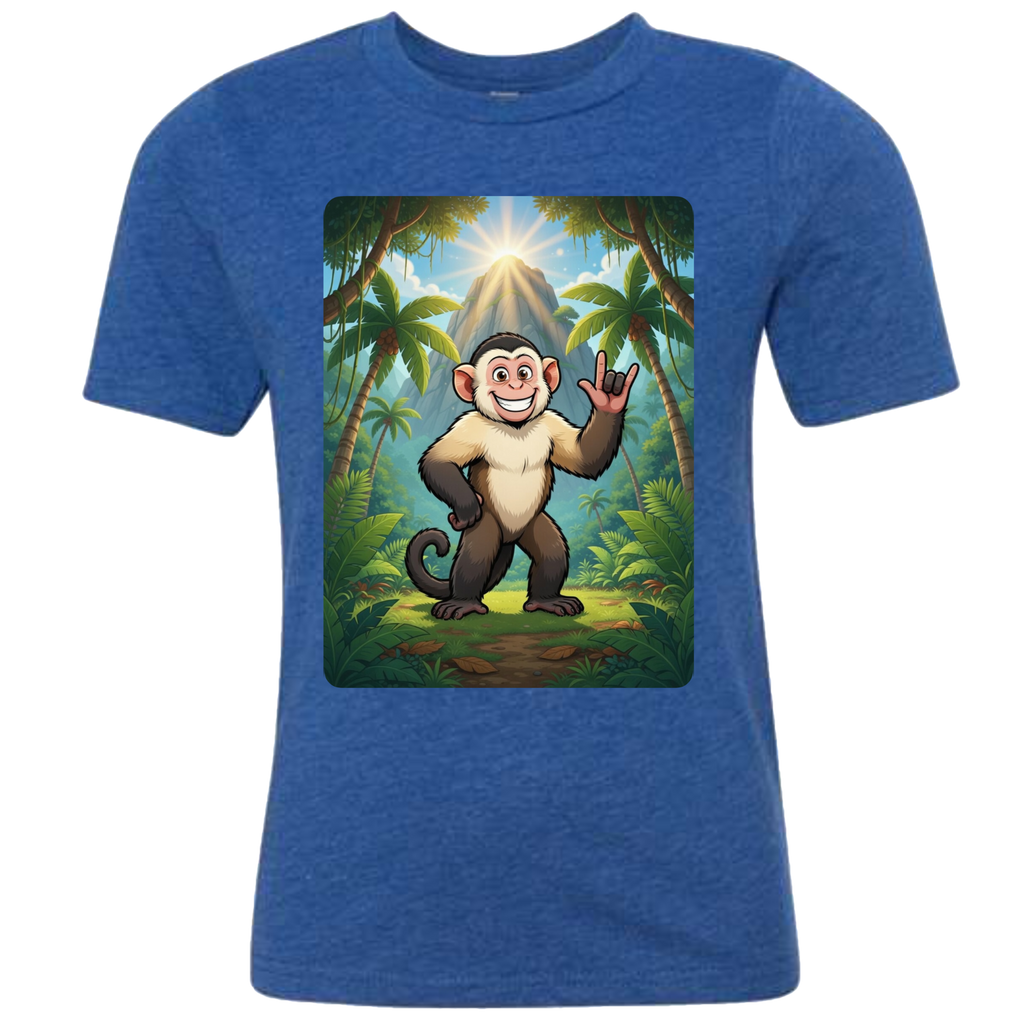 ASL Capuchin Monkey  T-Shirt (Kids Sizes)