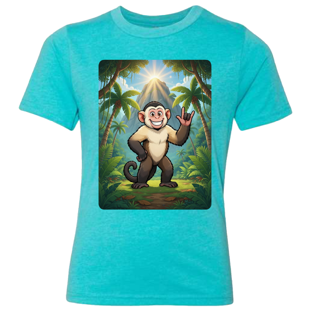ASL Capuchin Monkey  T-Shirt (Kids Sizes)