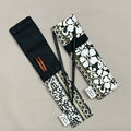 Tan Hawaiian Print with White Flowers Chopsticks Case