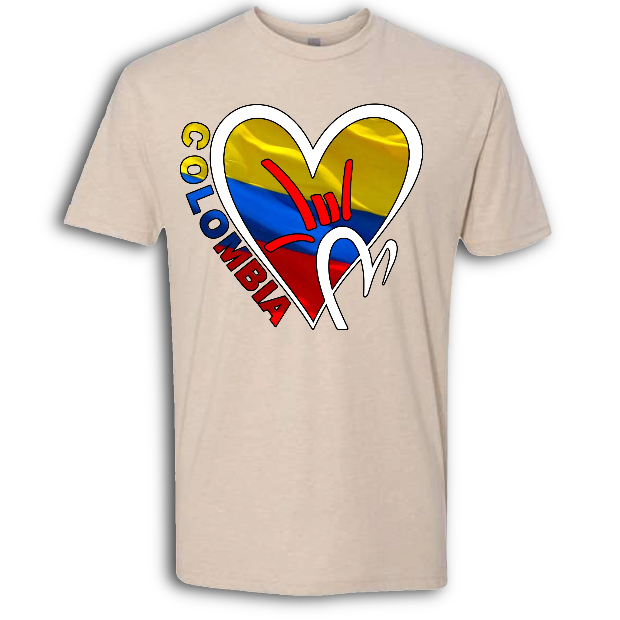 Colombia Flag ILY HEART T-Shirt