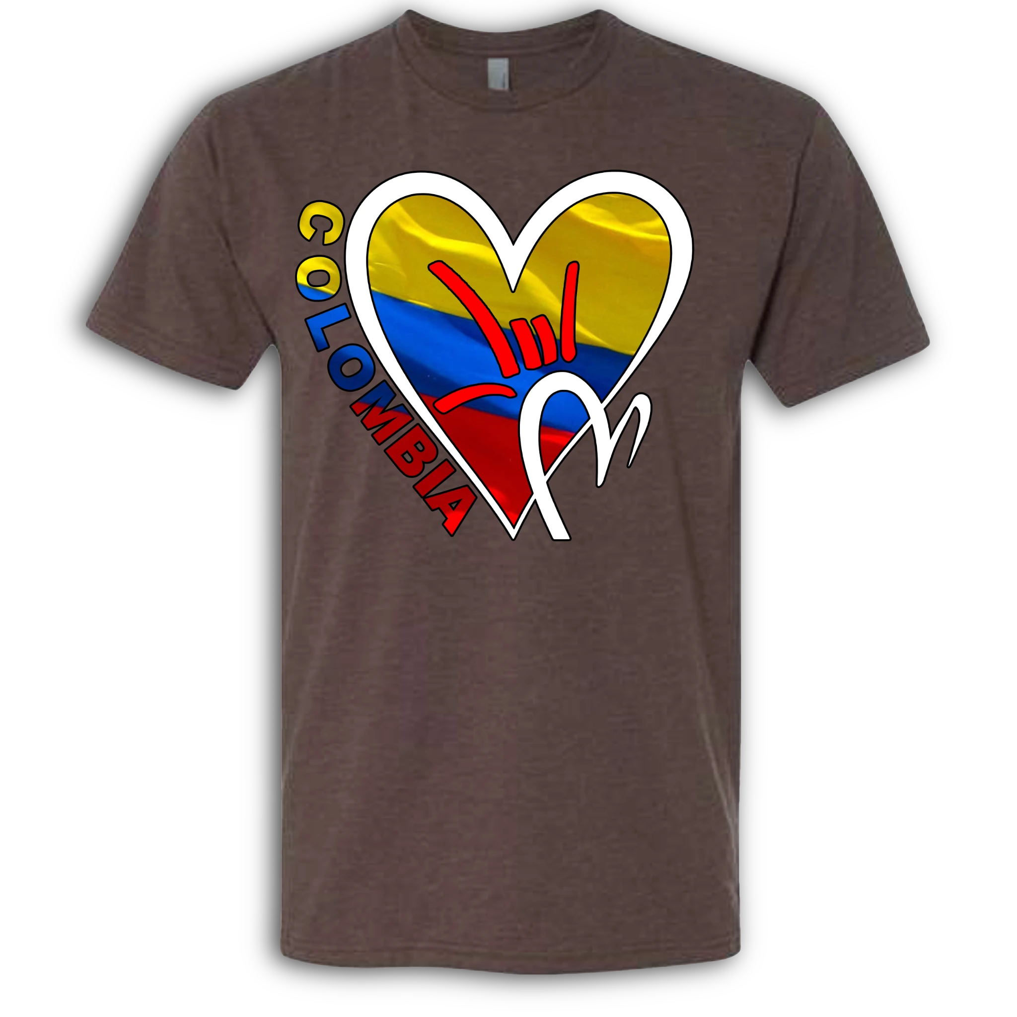 Colombia Flag ILY HEART T-Shirt
